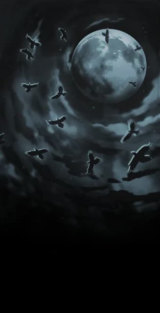 Dark Moon Crows Profile Effect