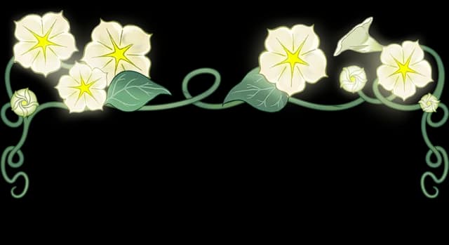 Moonflowers Profile Frame