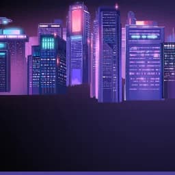 Lofi Skyline Profile Frame
