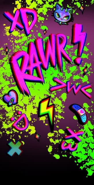 Rawr xD Splash Avatar Decoration